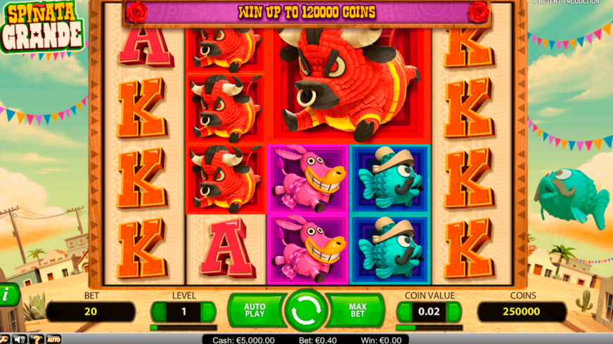Spinata Grande slot screen 1
