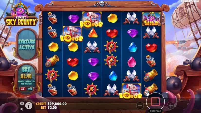 Sky Bounty slot screen 2
