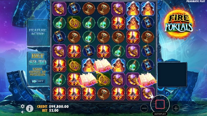 Fire Portals slot screen 2