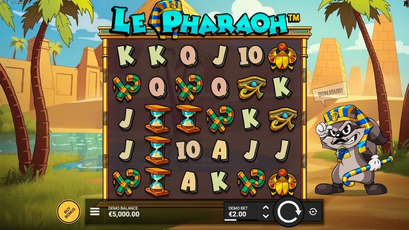 Le Pharaoh slot screen 1