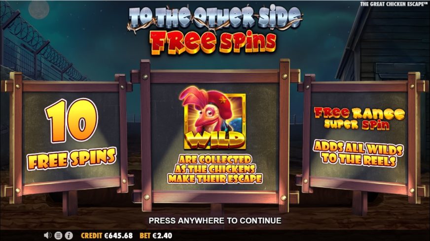 The Great Chicken Escape slot screen 6