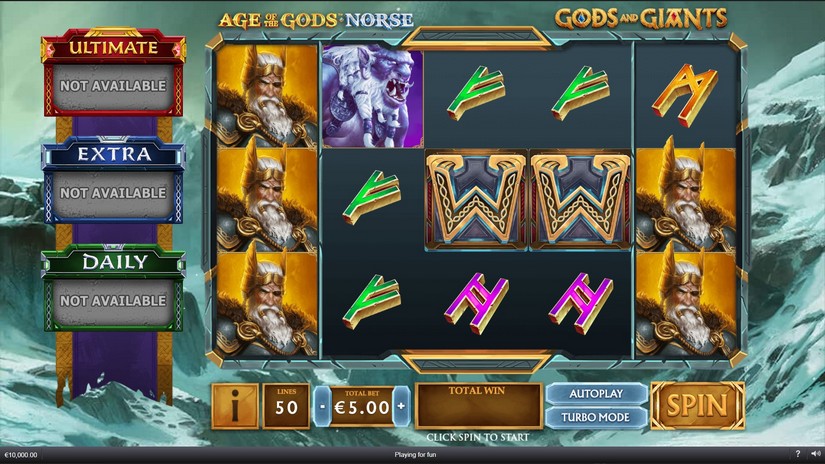 Age of the Gods Norse Gods and Giants slot screen 2