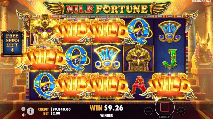 Nile Fortunes slot screen 5