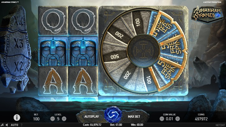 Asgardian Stones slot screen 1