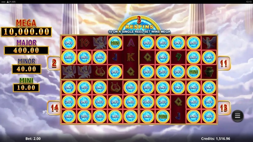 Amazing Link Zeus Epic 4 slot screen 5