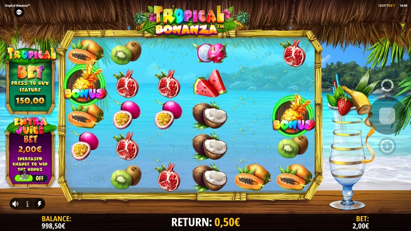 Tropical Bonanza slot screen 2