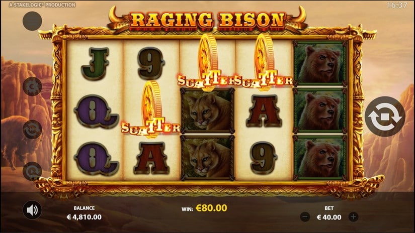 Raging Bison slot screen 2