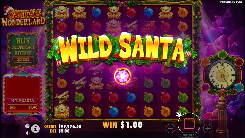 Santa’s Wonderland slot screen 2