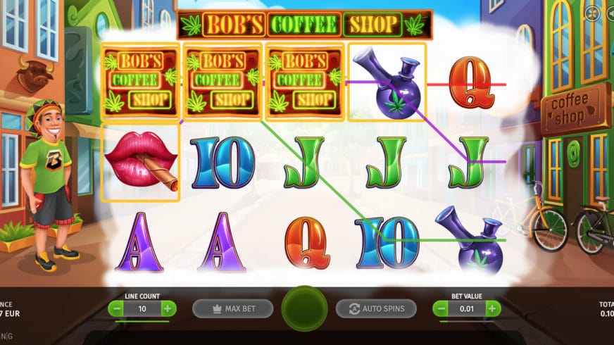 Bob’s Coffee Shop slot screen 1