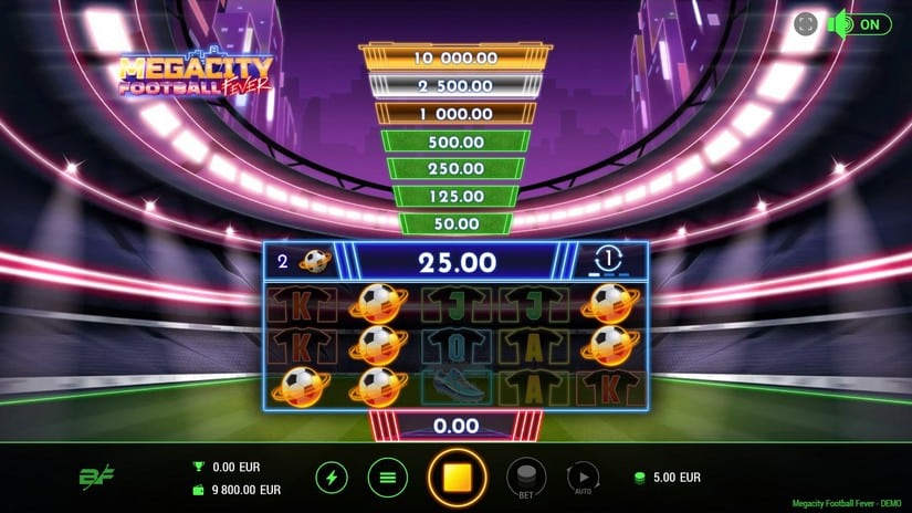Megacity Football Fever slot screen 3