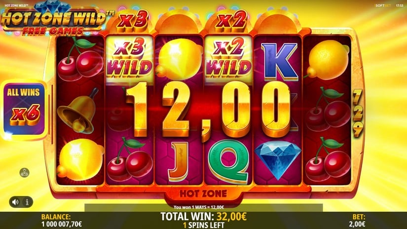 Hot Zone Wild slot screen 8