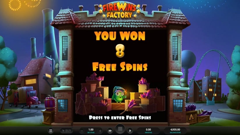 Firewins Factory slot screen 2