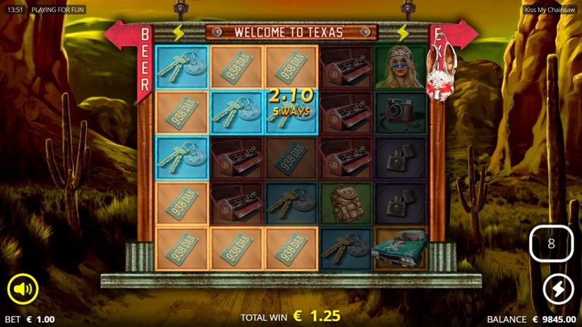 Kiss My Chainsaw slot screen 4