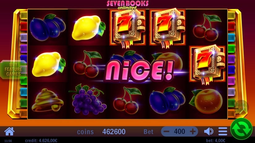 Seven Books Unlimited slot screen 3