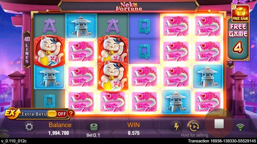Neko Fortune slot screen 4