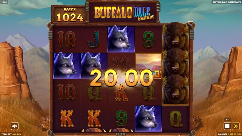 Buffalo Dale: Grandways slot screen 4