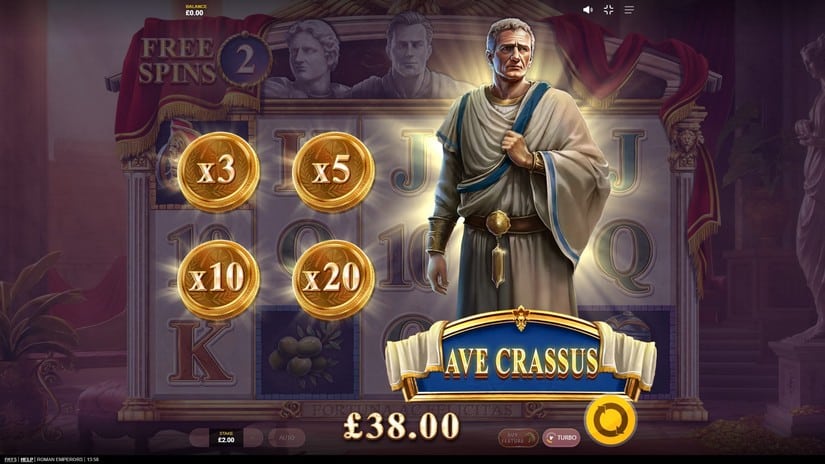 Roman Emperors slot screen 7