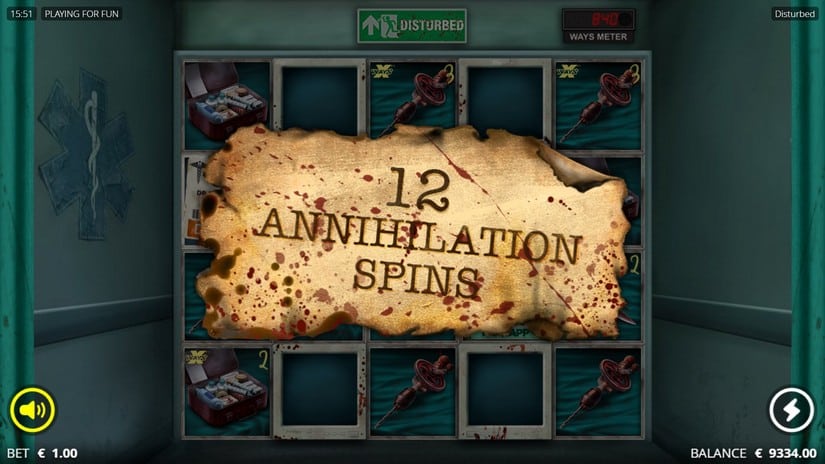 Disturbed slot screen 2