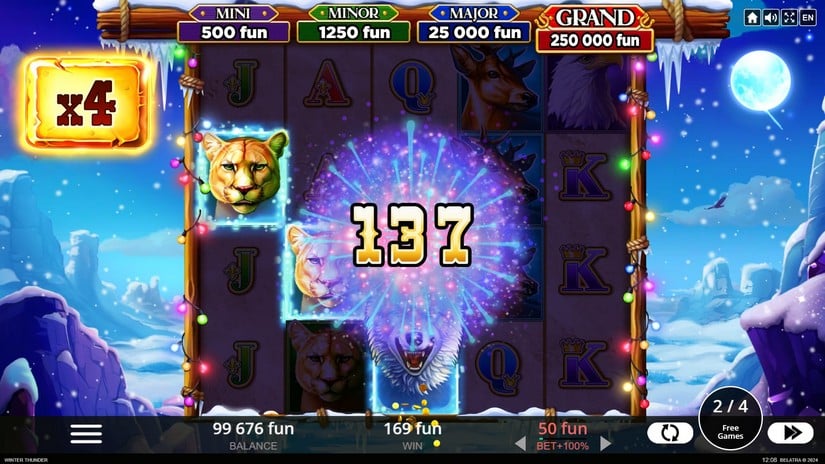 Winter Thunder slot screen 4