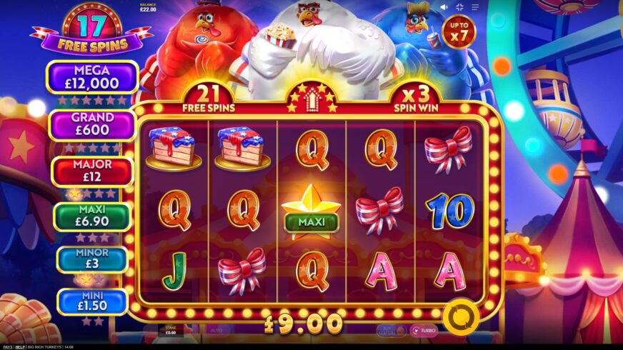 Big Rich Turkeys slot screen 4