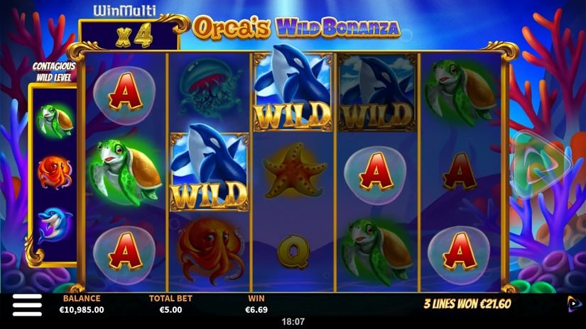 Orca’s Wild Bonanza slot screen 3
