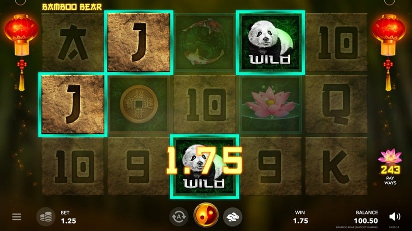 Bamboo Bear slot screen 2