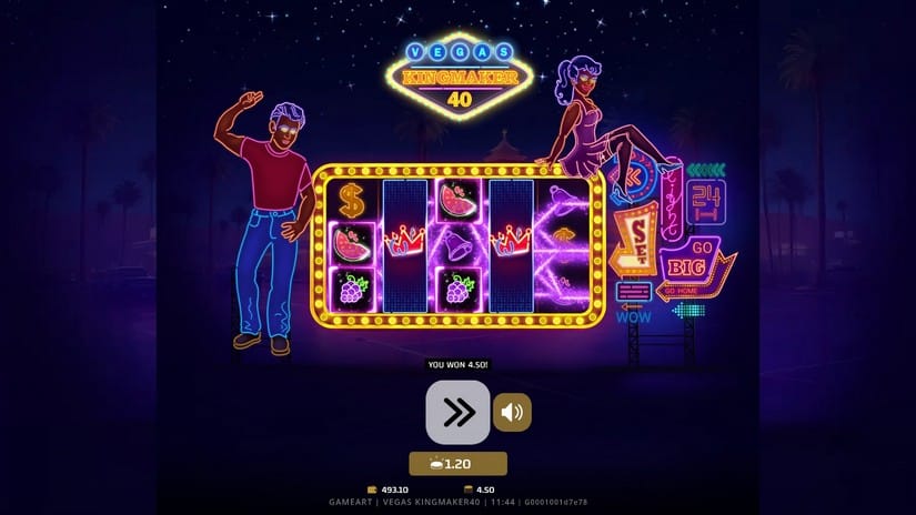 Vegas Kingmaker 40 slot screen 4