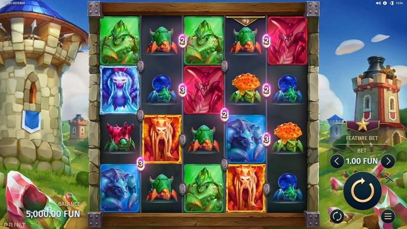 Cash Defense slot screen 1