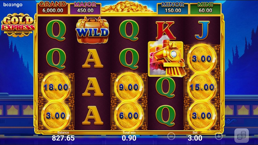 Gold Express Hold and Win slot screen 3