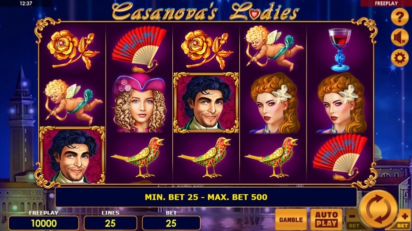Casanovas Ladies slot screen 1