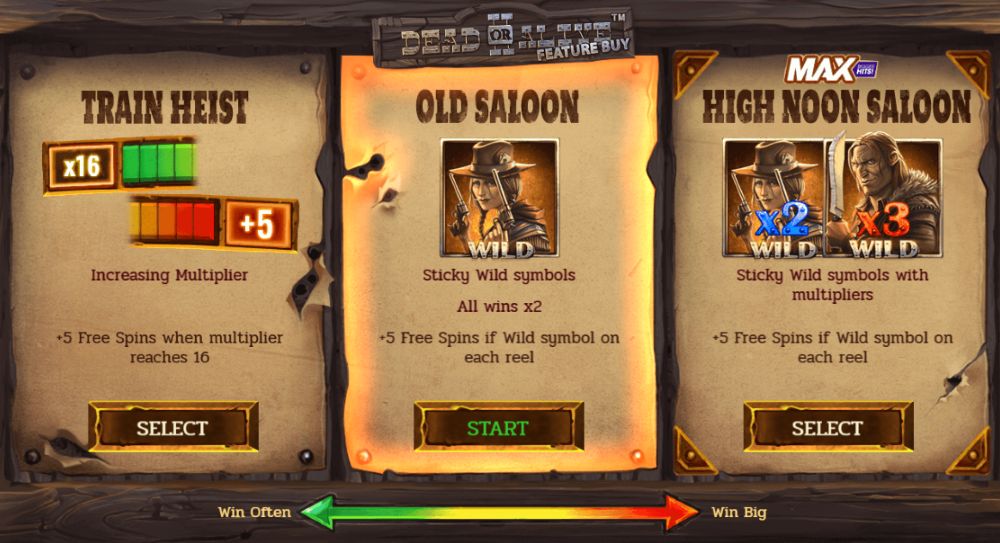 Dead or Alive 2 play free slot