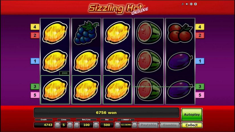 Sizzling Hot Deluxe slot screen 4