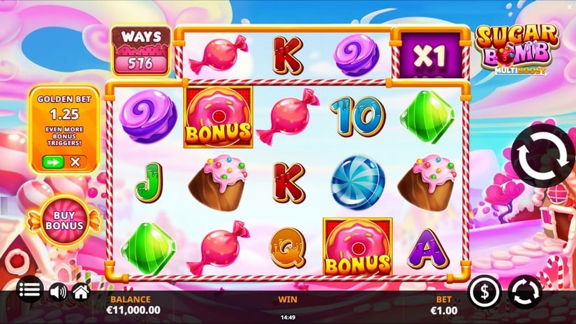 Sugar Bomb MultiBoost slot screen 1
