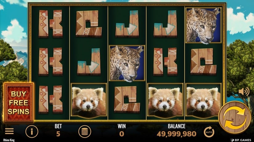 Rhino King slot screen 1