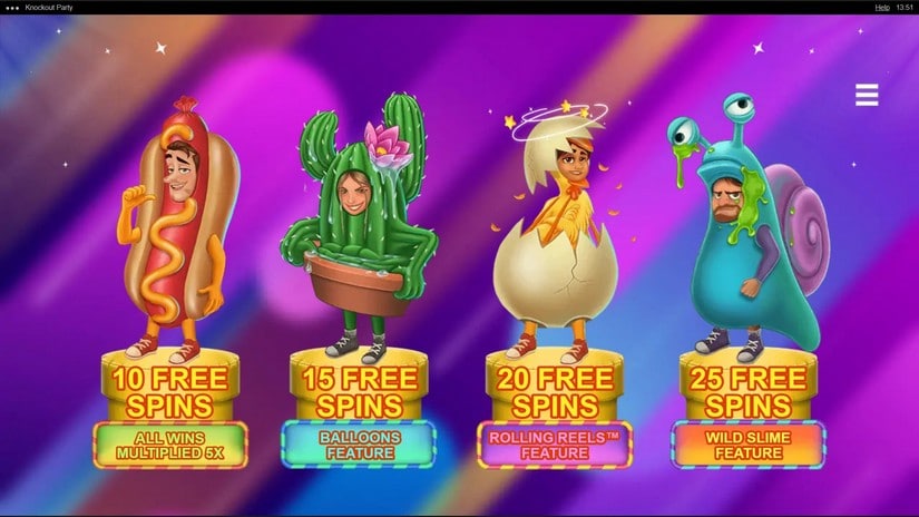 Knockout Party slot screen 4