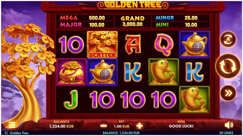 Golden Tree slot screen 1