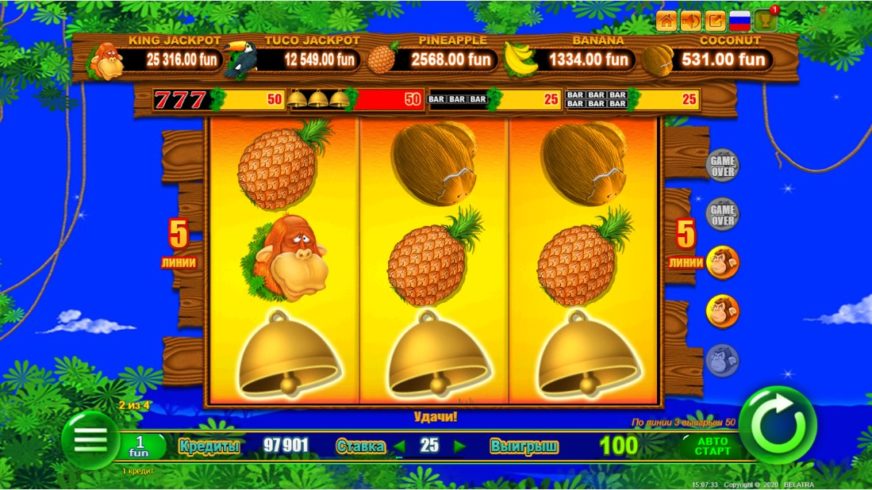 Monkey Jackpot slot screen 4