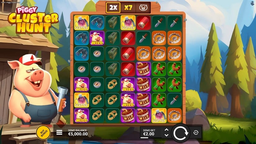 Piggy Cluster Hunt slot screen 1