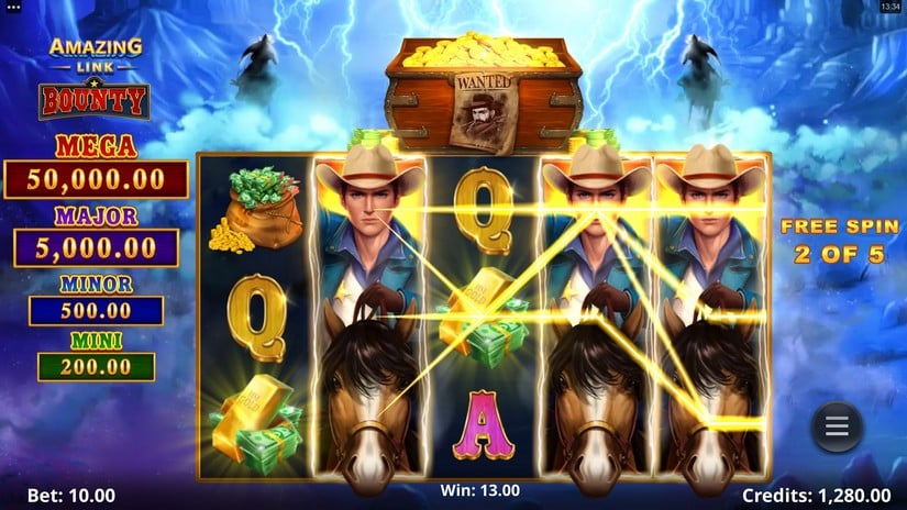 Amazing Link Bounty slot screen 6