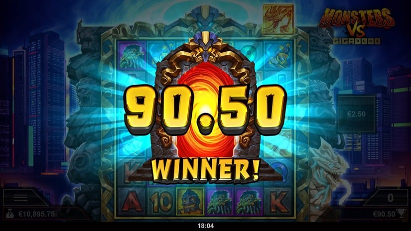 Monsters vs Gigablox slot screen 6