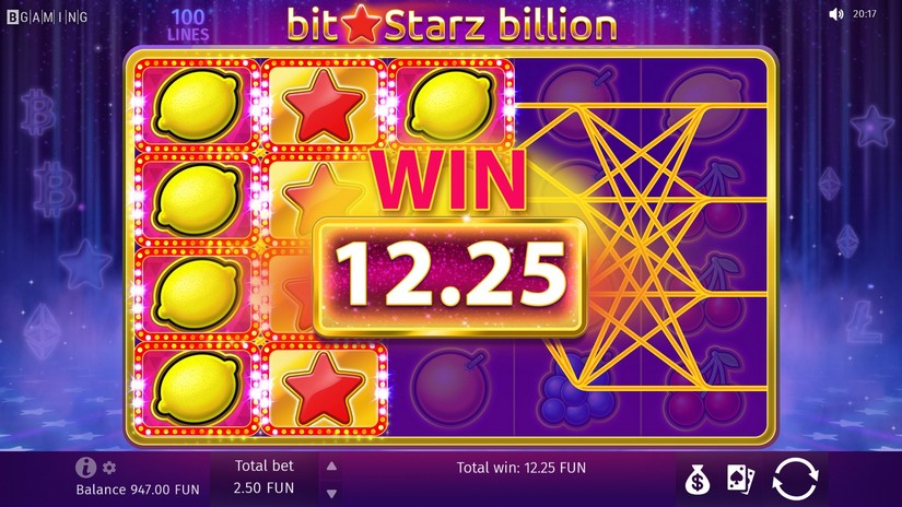 Bitstarz Billion slot screen 3
