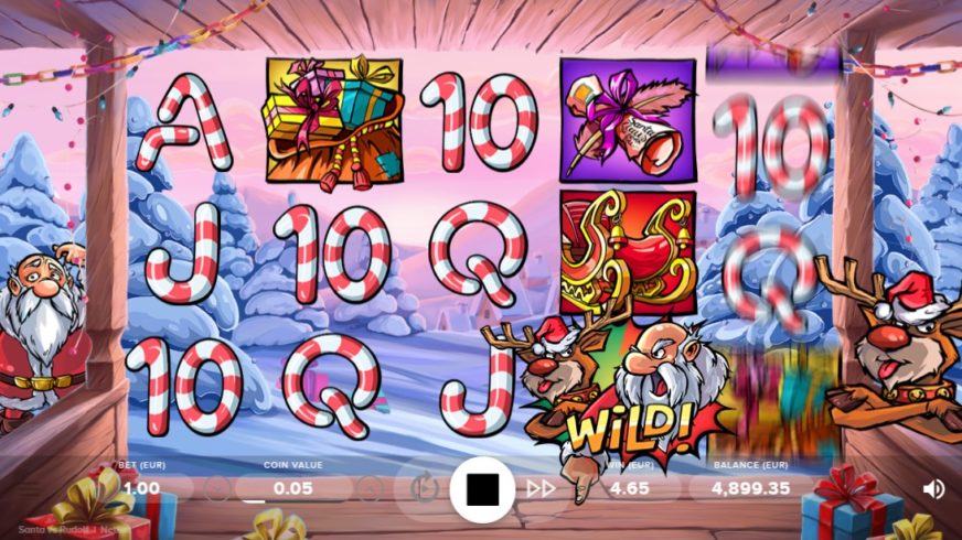 Santa vs Rudolf slot screen 5