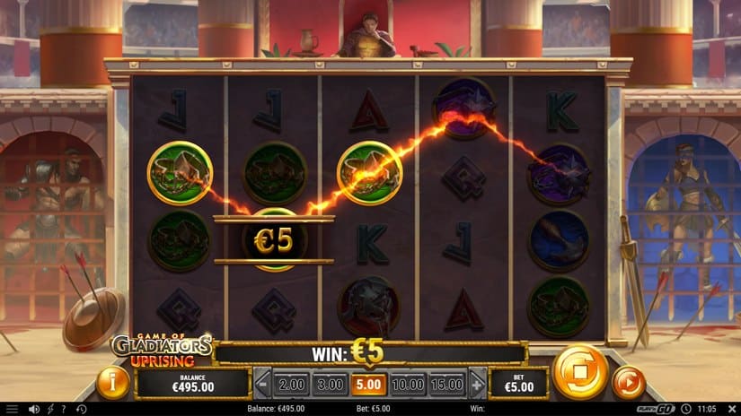 Game of Gladiators Uprising slot screen 2
