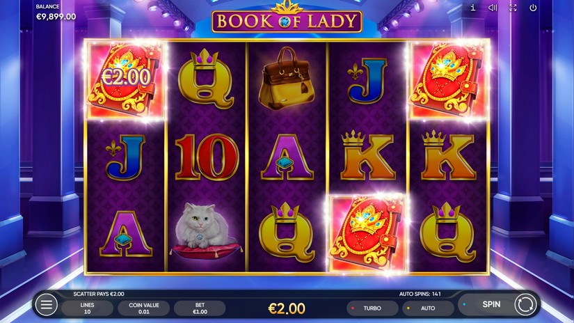 Book of Lady slot screen 4