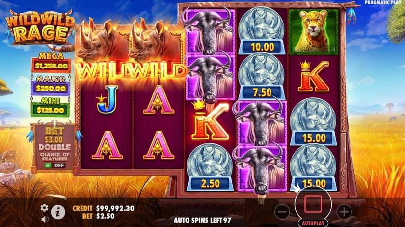 Wild Wild Rage slot screen 4