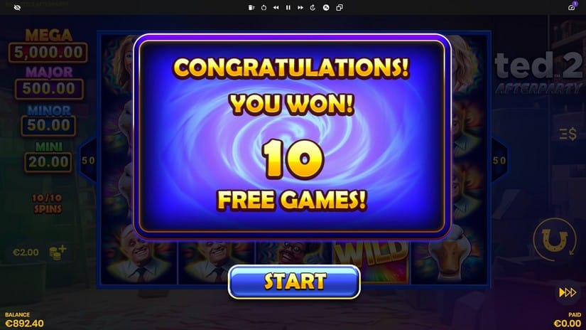 Ted 2 Afterparty slot screen 3