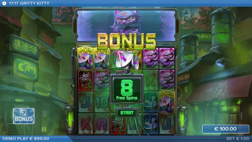 Gritty Kitty of Nitropolis slot screen 4