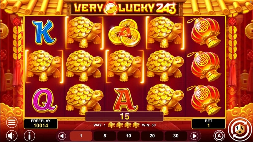 Very Lucky 243 slot screen 2