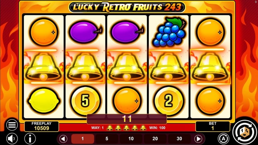 Lucky Retro Fruits 243 slot screen 3