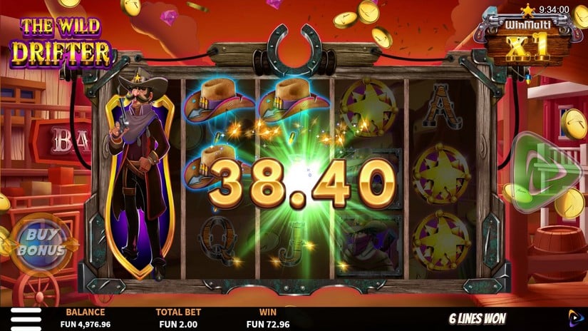 The Wild Drifter slot screen 4